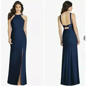 Elegant Navy Maxi Dress by Dessy Collection